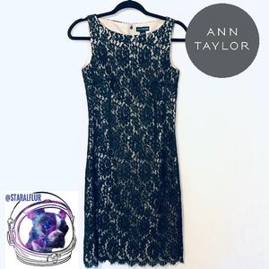 Ann Taylor Cocktail Lace Mini Dress